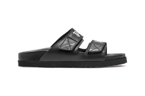 Sleek Black Leather Sandals