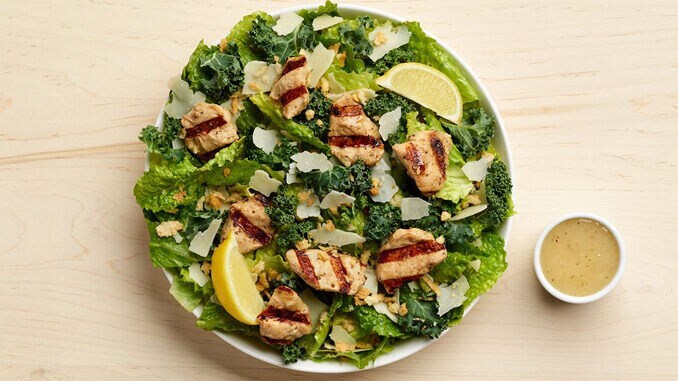 Lemon Kale Caesar Salads