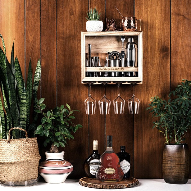 Compact Wall-Mounted Bartender Kits