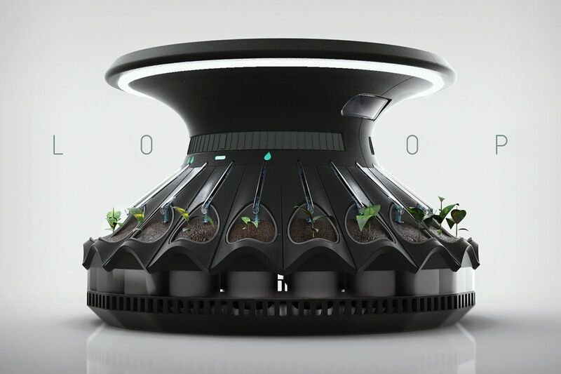 Bloom-Shaped Automated Indoor Gardens