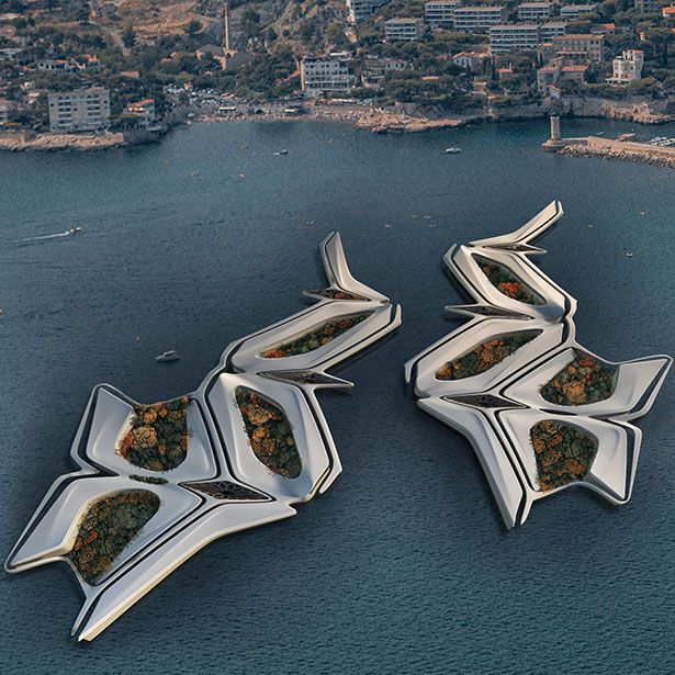 Ornate Biophilic Floating Cities