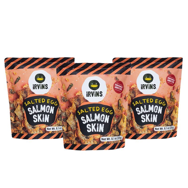 Seasoned Salmon Skin Snacks