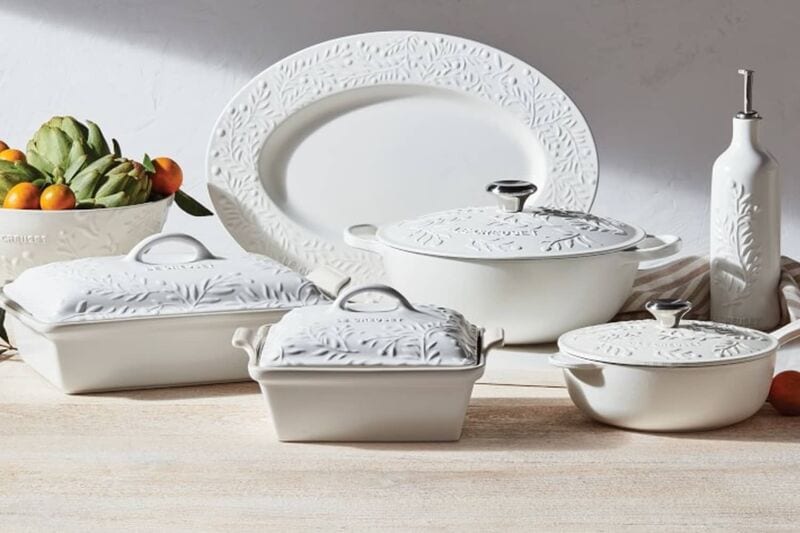 Elevated Elegant Cookware Collections : Le Creuset Olive Branch