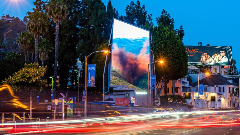 Three-Sided Futuristic Billboards