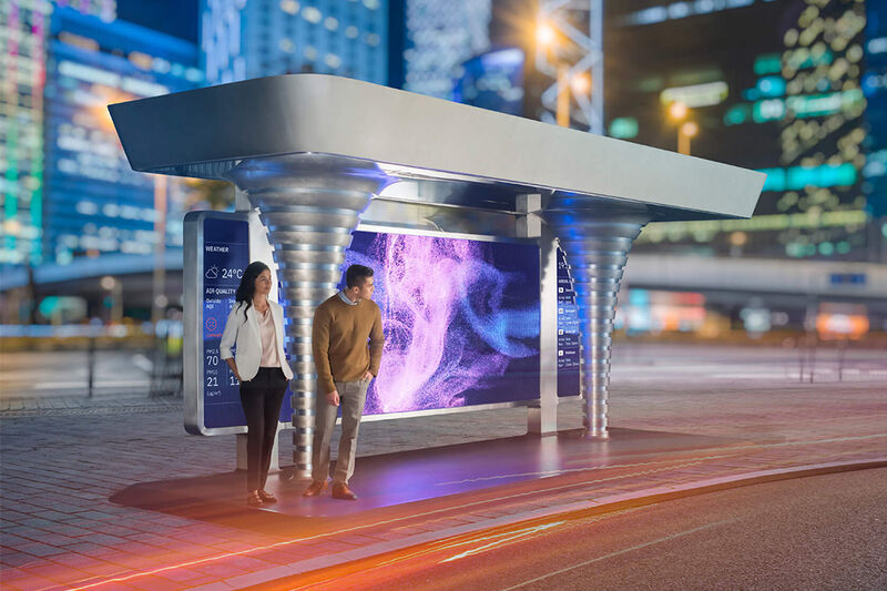 Air-Purifying Urban Bus Shelters