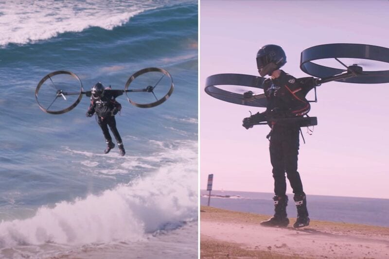 Wearable Quadcopter Transport Packs