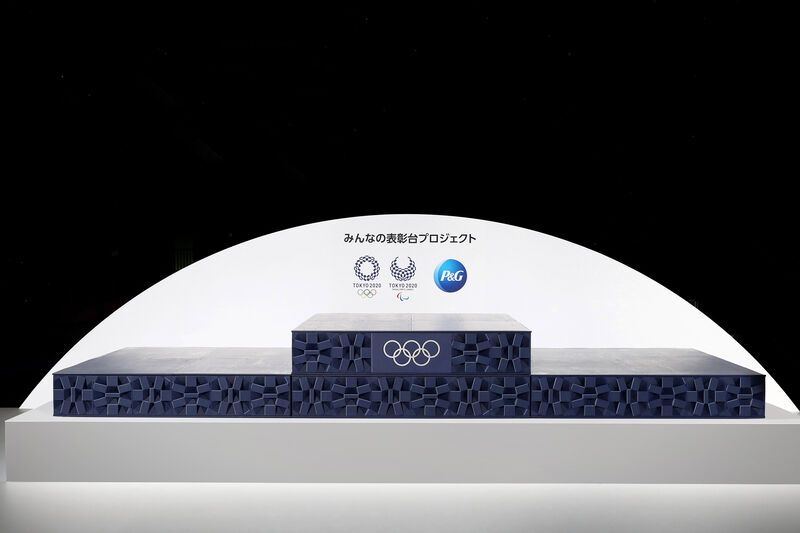 Recycled Plastic Olympic Podiums