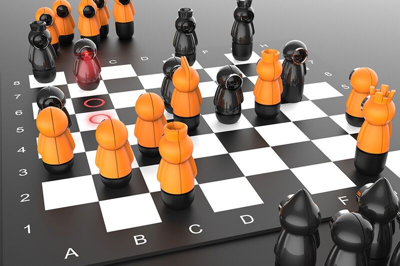 This innovative smart chessboard lets you play online with real pieces