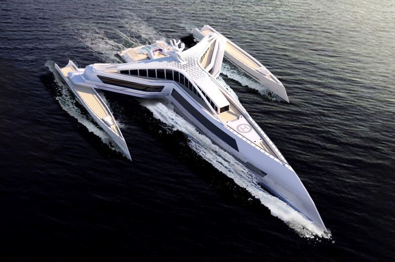 Sci-Fi-Inspired Luxurious Superyachts