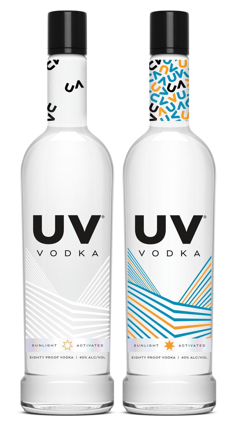Sun-Activated Vodka Bottles