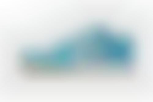 Teal Tonal Low-Cut Sneakers