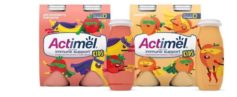 Child-Focused Immunity Support Drinks : Actimel Kids