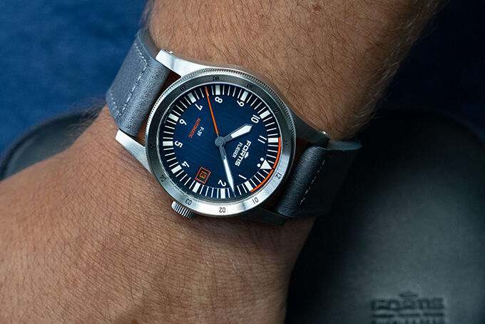 Recycled Stainless Steel Timepieces : Fortis Flieger Midnight Blue
