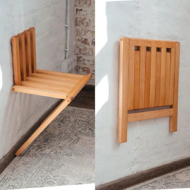 fold down chair wall mounted