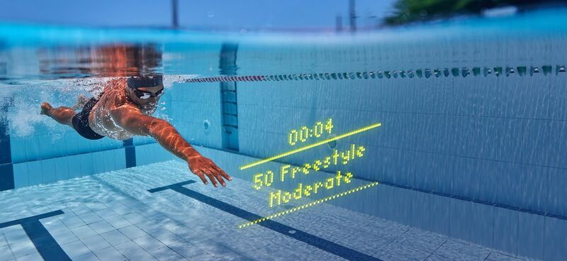 AR-Powered Swimmers Goggles