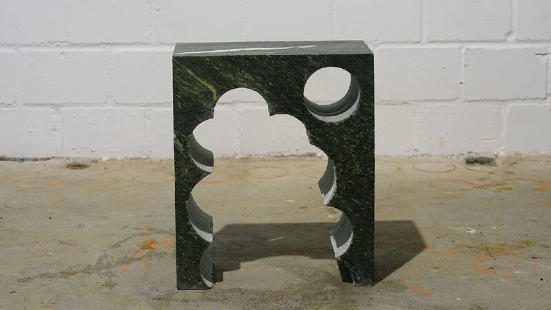 Sculptural Gravestone Side Tables
