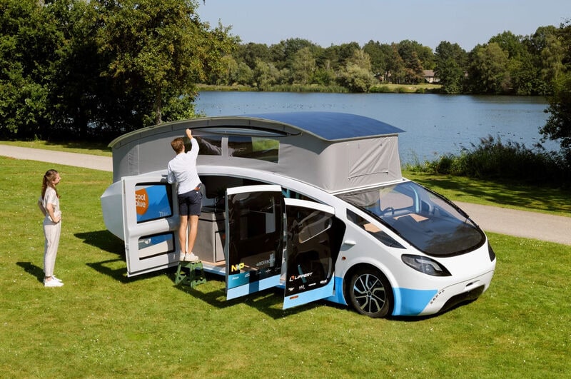 Pop-Up Solar-Powered Campers