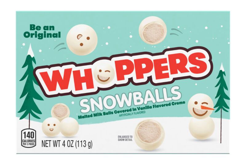 Snowball-Like Seasonal Candies : Whoppers Snowballs