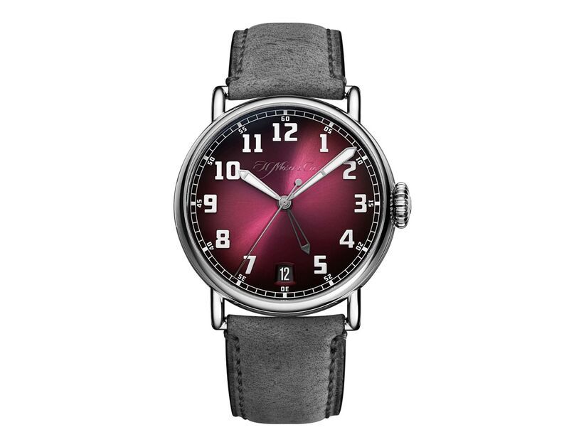 Dual Time Burgundy Watches