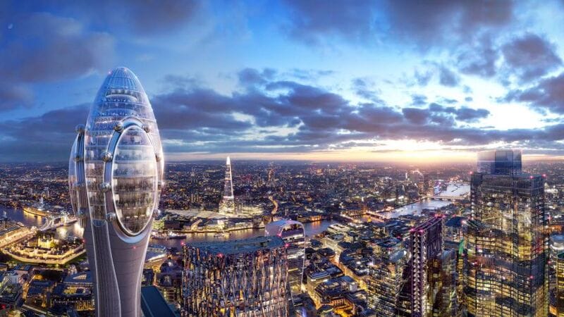 Futuristic Tulip-Shaped Towers