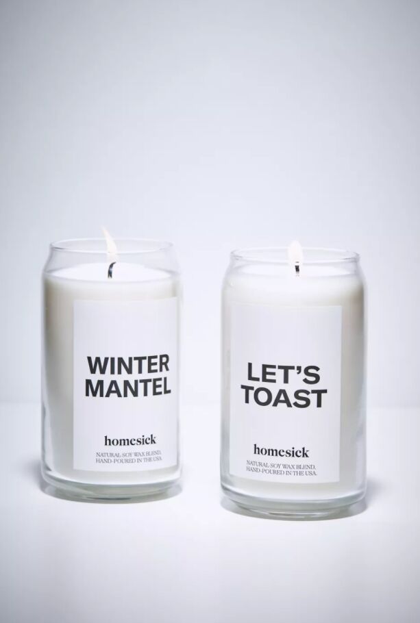 Festive Winter-Themed Candles : Homesick Holiday Candle