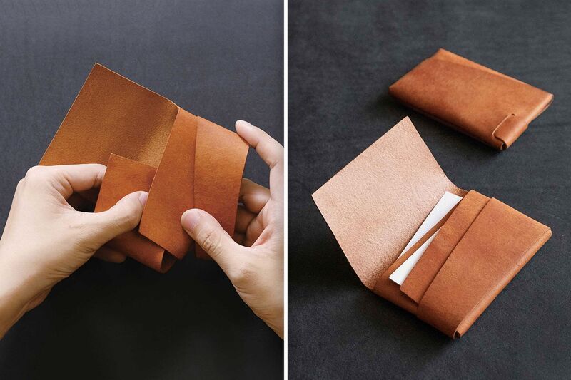 Single-Piece Leather Wallets
