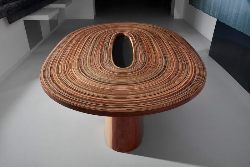 Coiled Timber Dining Tables