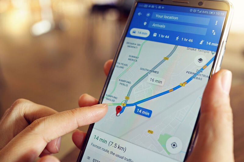Smartphone Map App Features