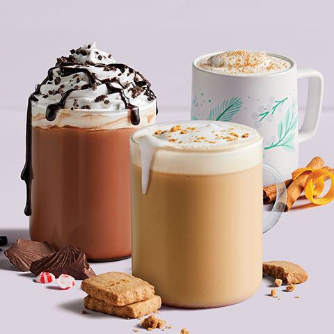 Cookie-Infused Peppermint Mochas