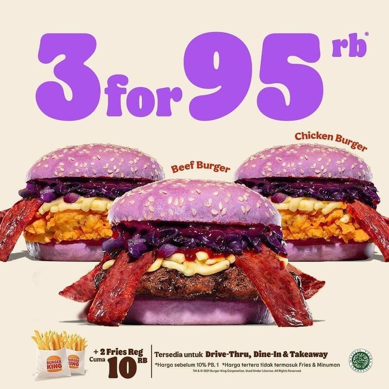 Korean-Themed Purple Burgers
