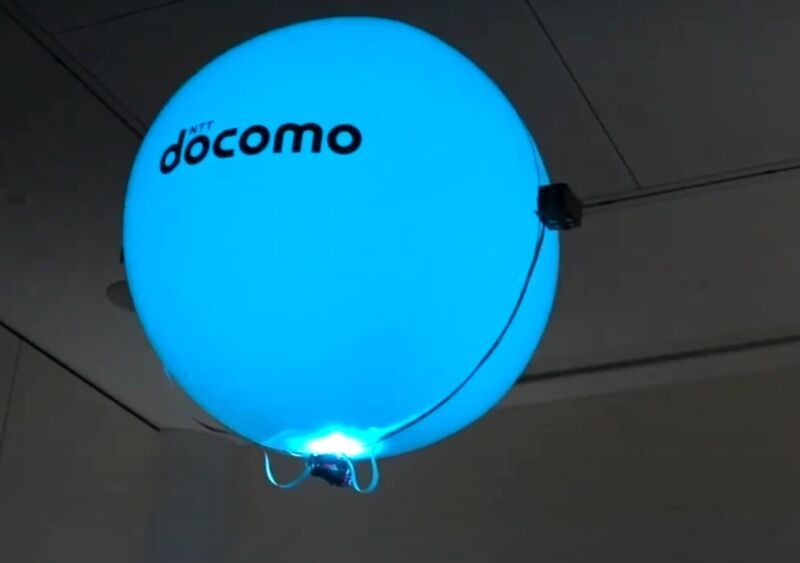 Ultrasonic Balloon-Borne Drones