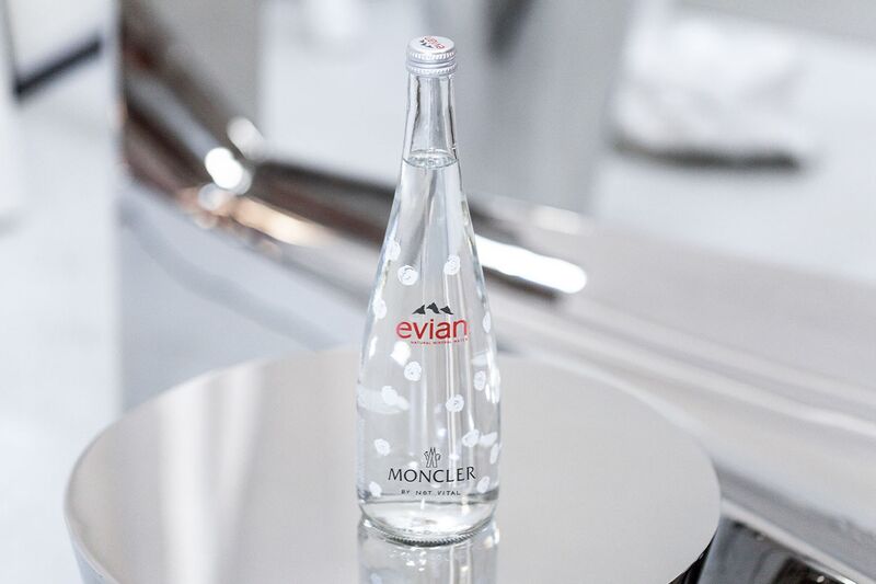 Artist-Designed Water Bottles : evian and moncler
