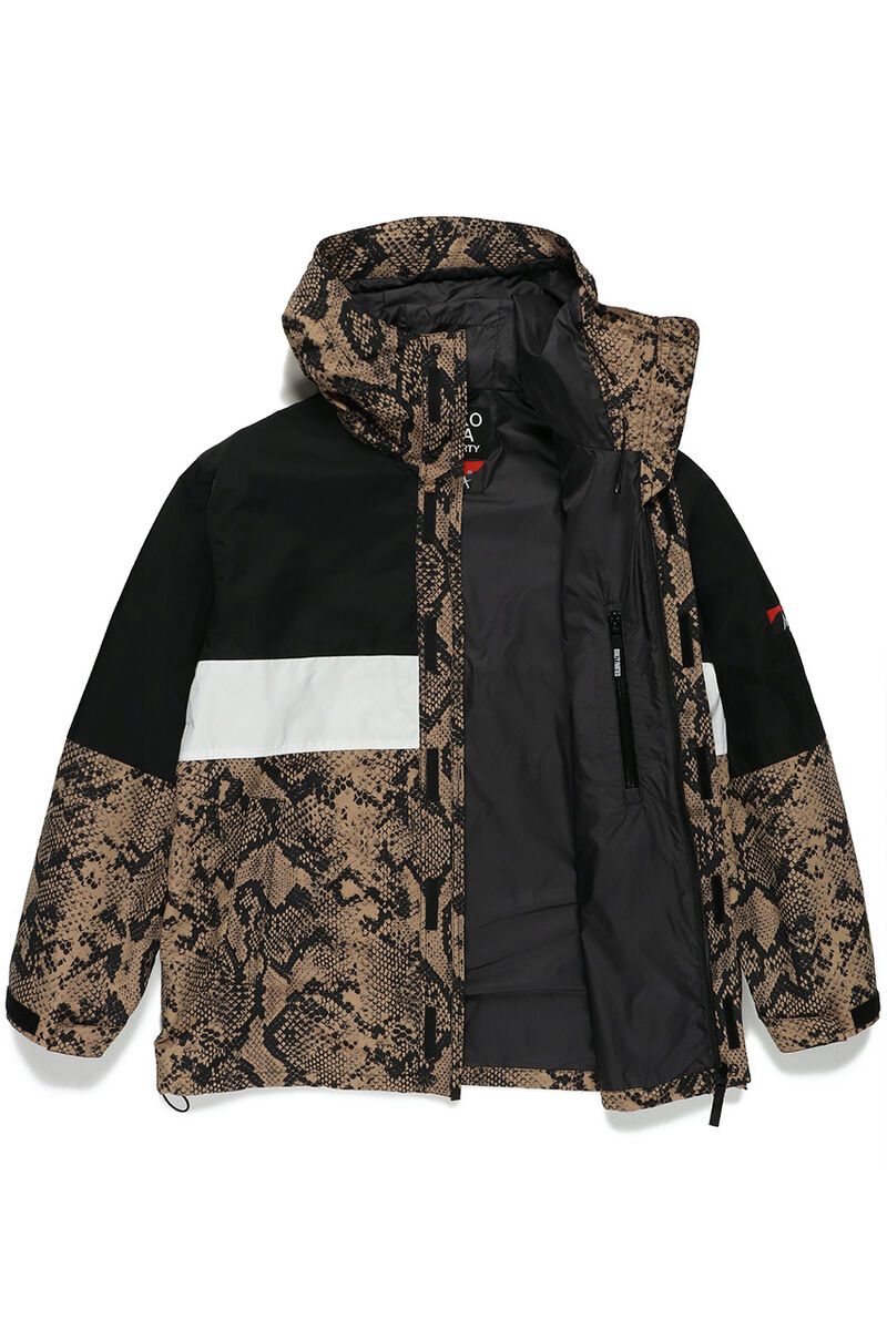 Heavily-Patterned Down Jackets