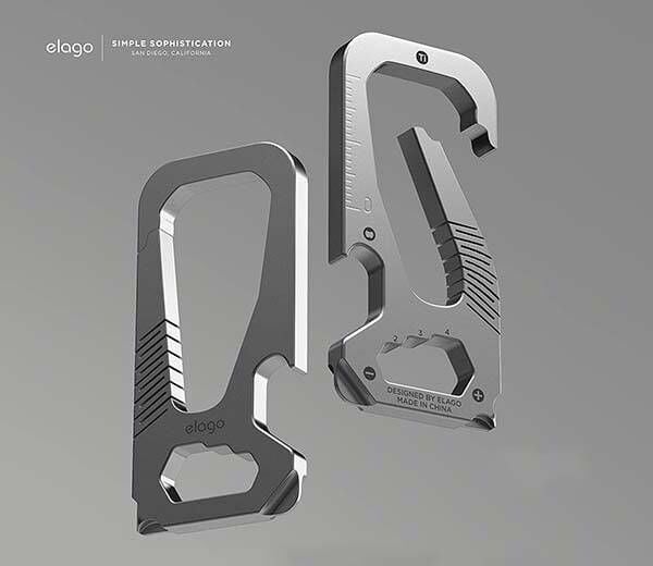 Multitool Titanium Carabiner Clips