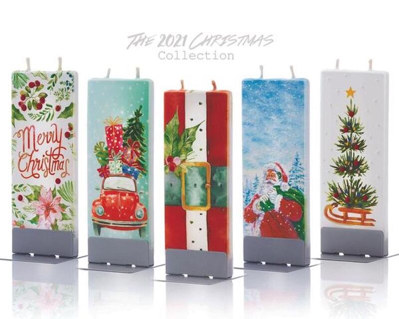 Flat Decorative Holiday Candles