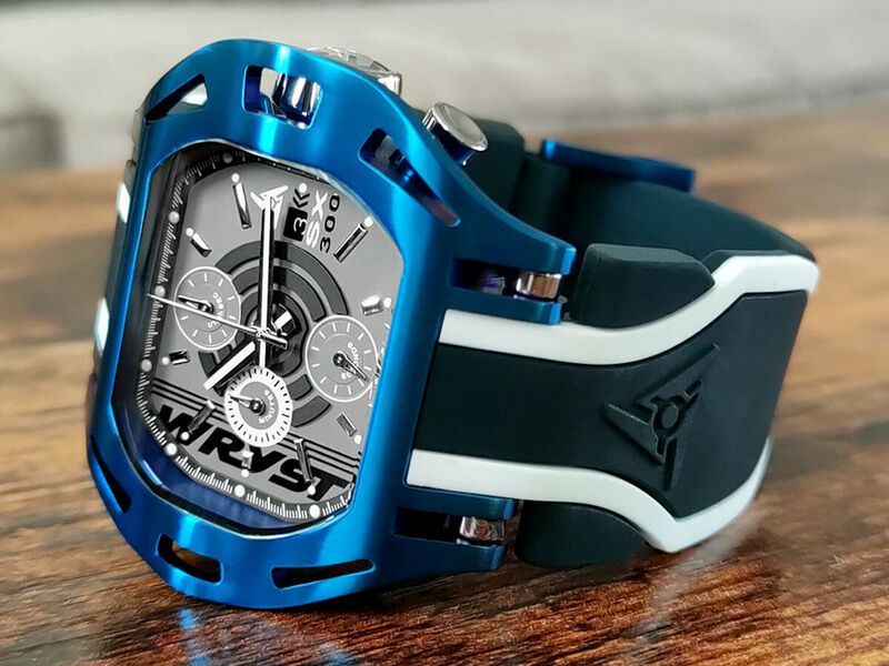 Exclusive Blueish Metallic Timepieces