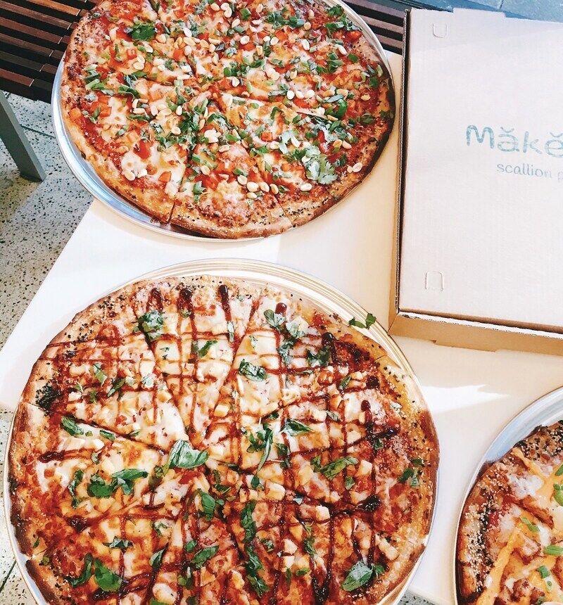 Scallion Pancake Pizzas