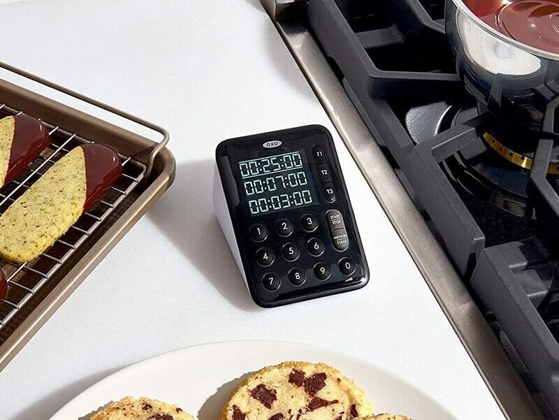 Triple-Recipe Cooking Timers : OXO Triple Kitchen Timer