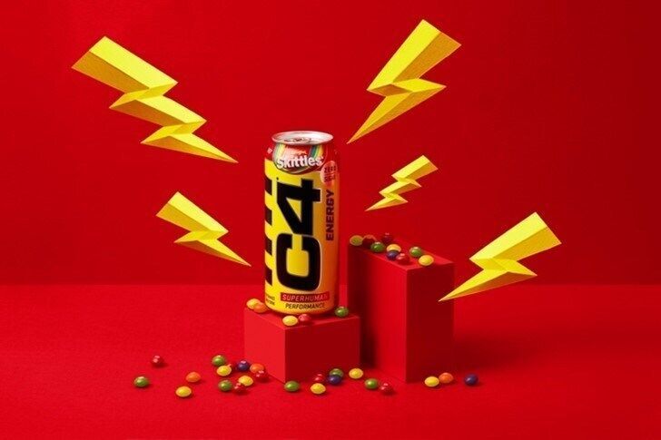 Candy-Flavored Energy Drinks : C4 Energy x SKITTLES