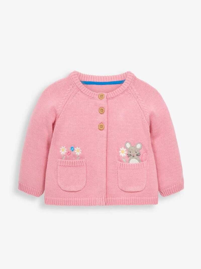 Sustainable Children's Clothing : Girls' Mouse Pocket Cardigan