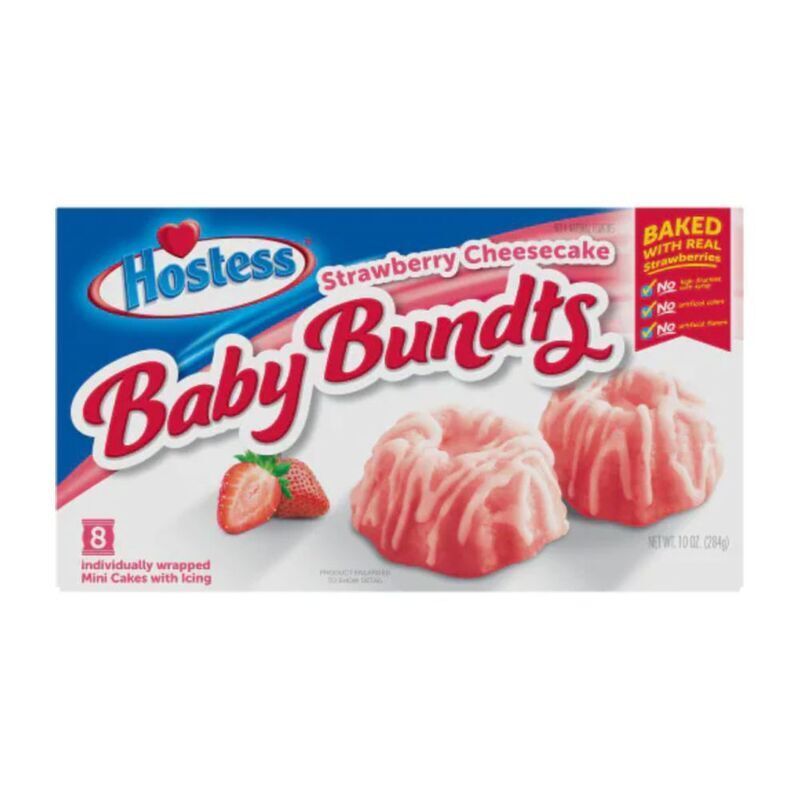 Strawberry-Flavored Bundt Cakes