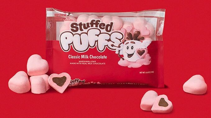Heart-Shaped Valentine's Day Marshmallows : Stuffed Puffs Valentine's Day