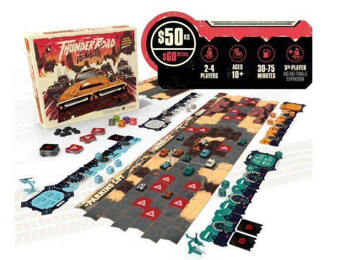 80s-Themed Racer Board Games