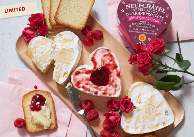 Soft Heart-Shaped Cheeses