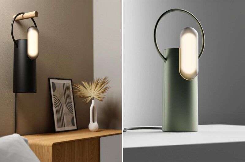 Weighted Multi-Position Lamps : minimalist desk lamp design