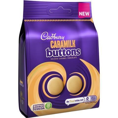 Caramel-Flavored Chocolate Buttons