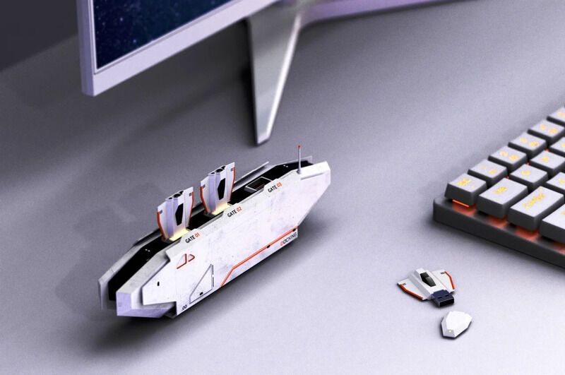 Spaceship-Inspired USB Hubs