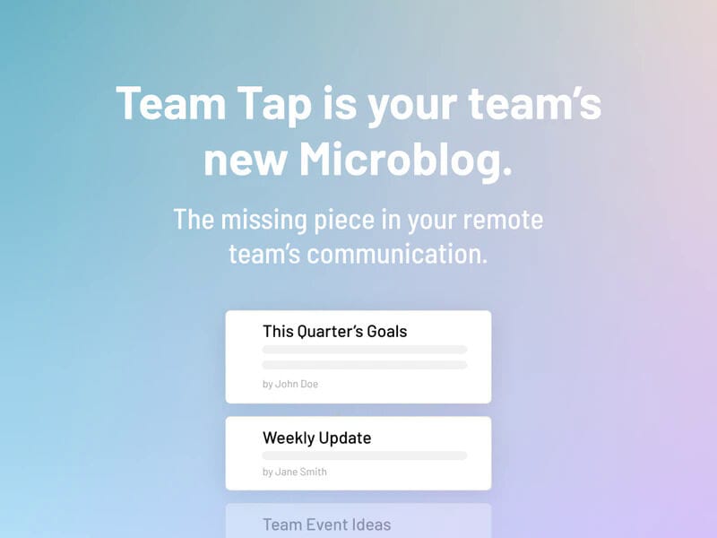 Microblog Meeting Update Tools