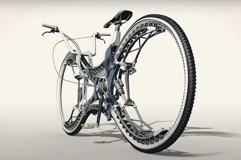 Futuristic Single-Wheel Bicycles