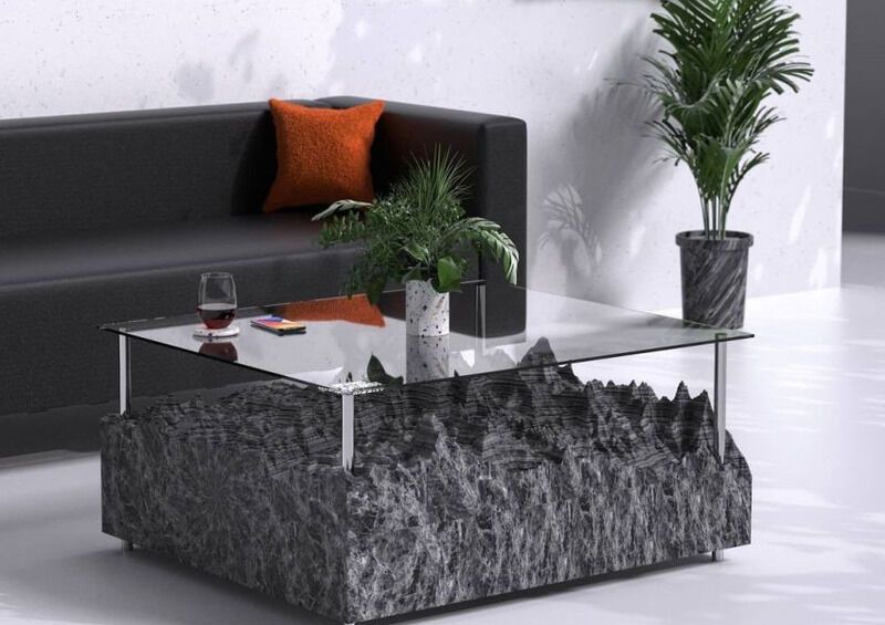 Topographical Recycled Coffee Tables
